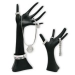 Black Acrylic Jewellery Hands 13"