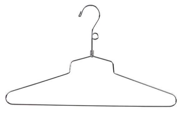 Chrome Metal Dress Hangers/Gooseneck 18"