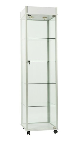 White Glass Wall Tower 20"x20"x75"