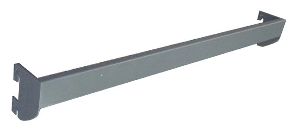 Powder Grey Heavy Duty Cross Bar Hangrail 24" x 1" slot