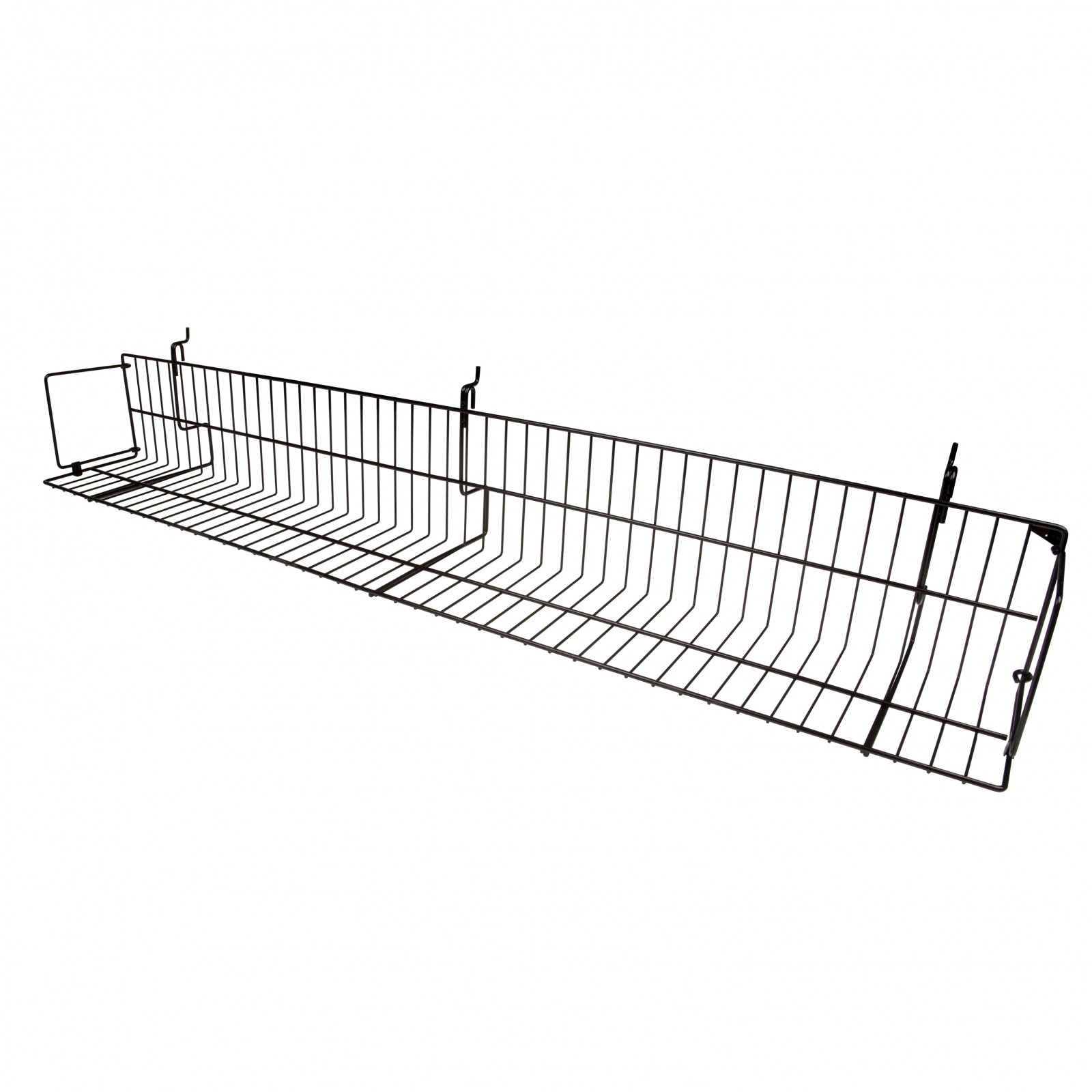 Black Slatwall Video Wire Shelving 48"