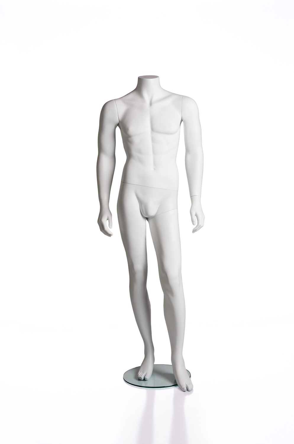 White Full Body Headless Male Mannequin
