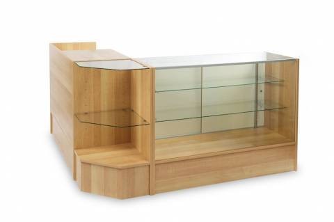 Maple Customer Service Checkout Counter 90"x18"x88"
