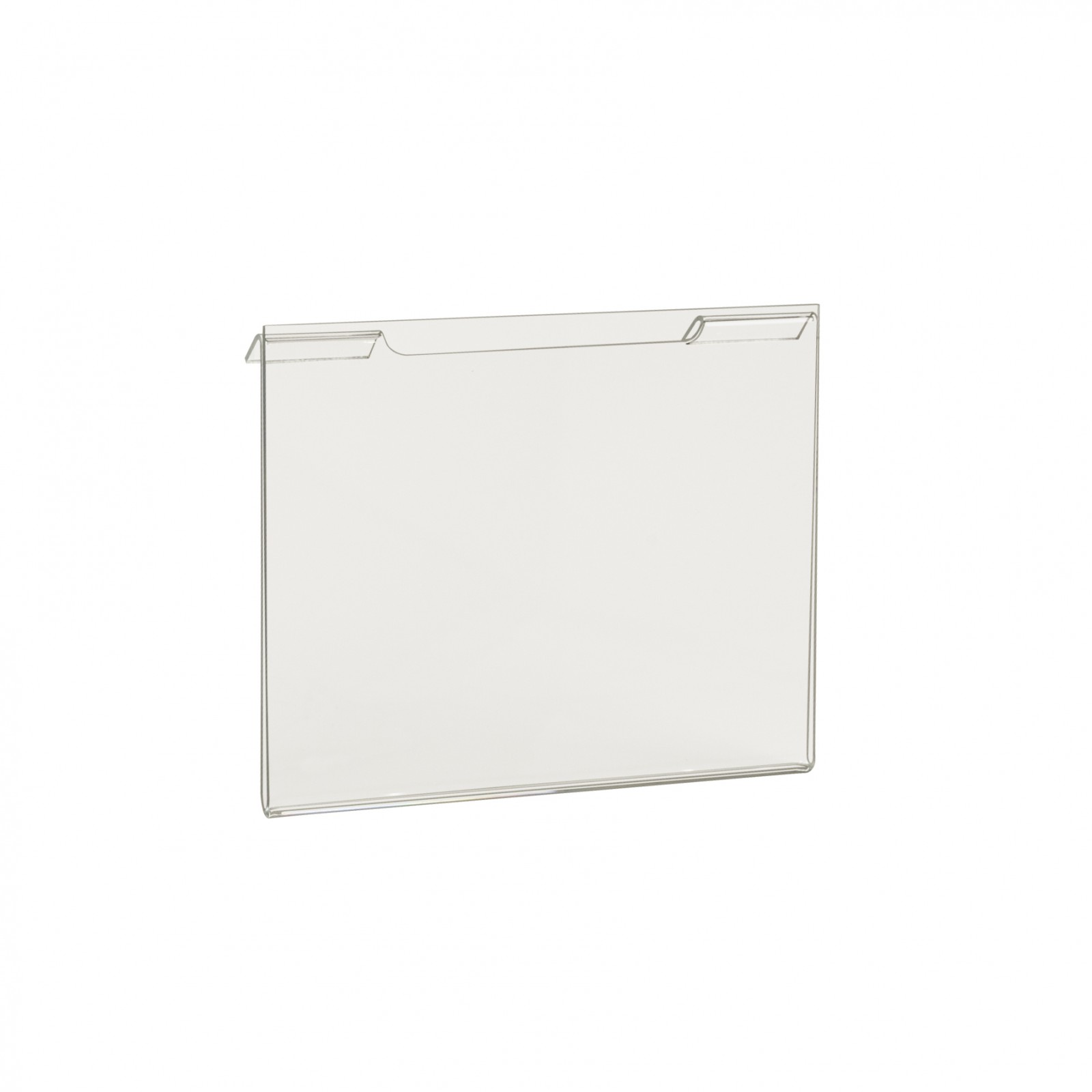 Acrylic Sign Holder for Gridwall or Slatwall 5 1/2"h x11"w