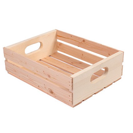 Pine Wood Produce Tray 16" x 12-1?2" x 4-3?4"