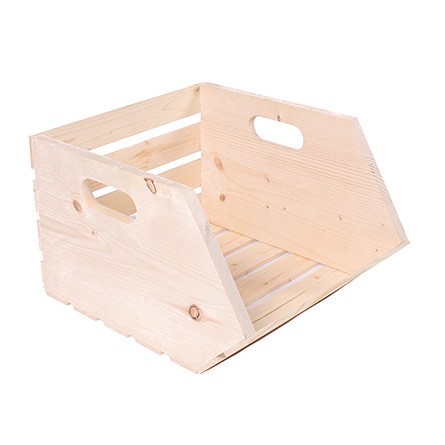 Pine Produce Apple Crate 18"W x 15"D x 9.5H"