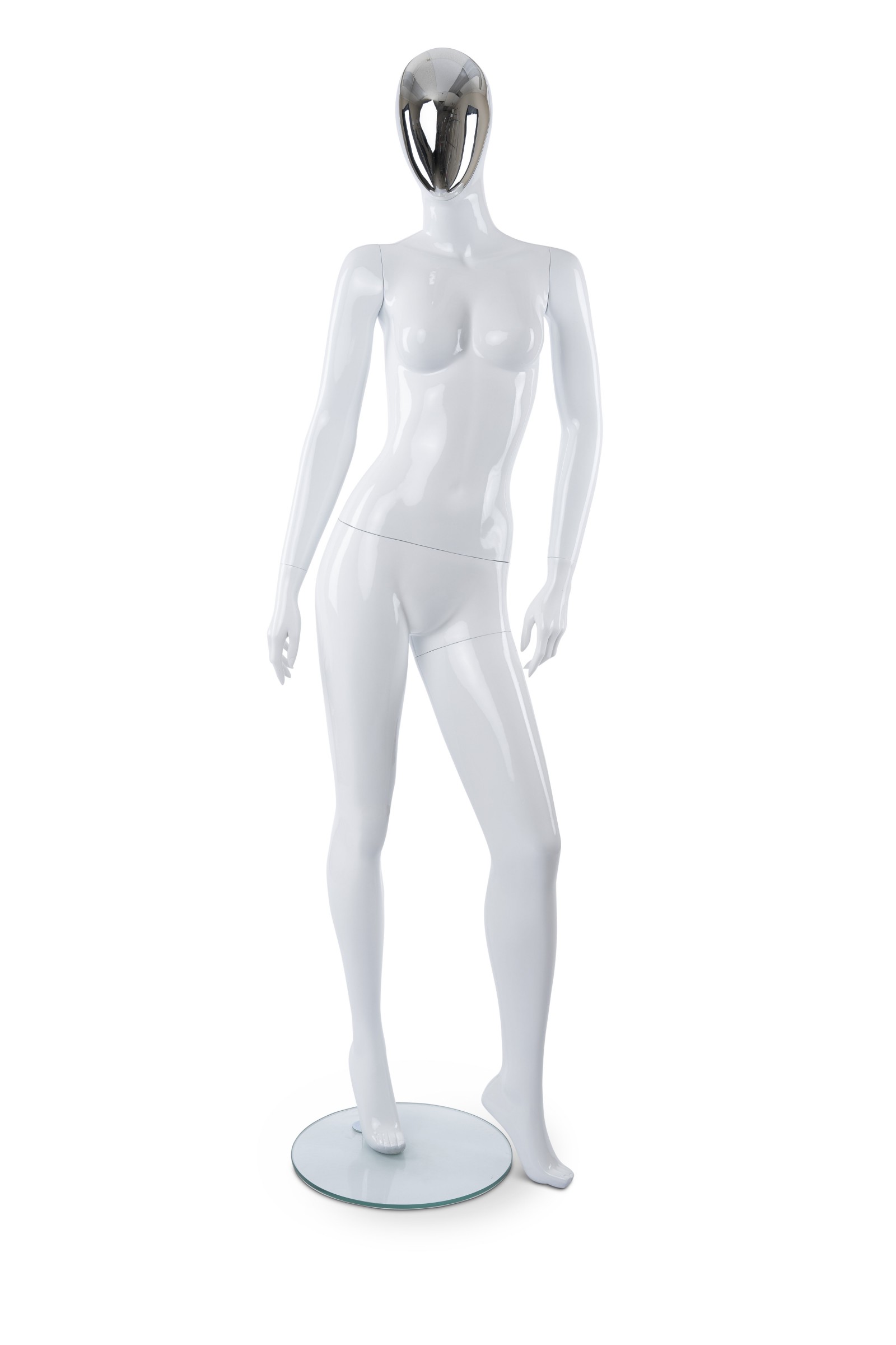 Adult Female Abstract Mannequin/Shiny Face