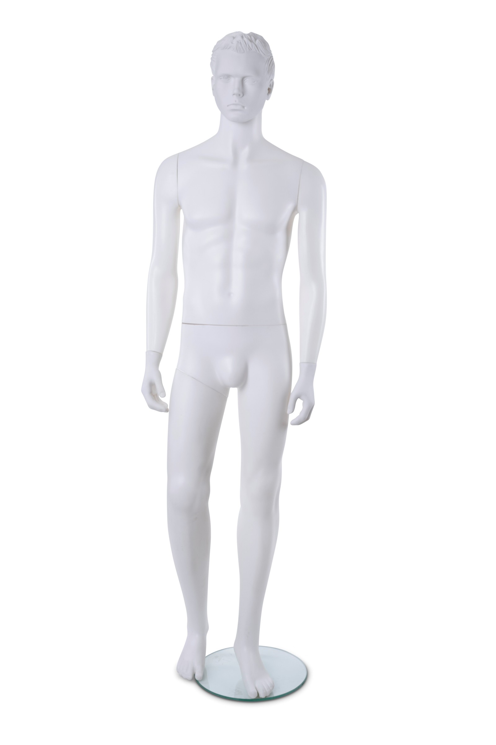 White Unbreakable Full Body Male Mannequin