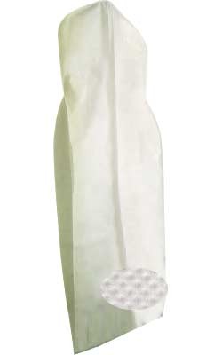 White Non Woven Bridal Garment Bag 24"x72"x10"