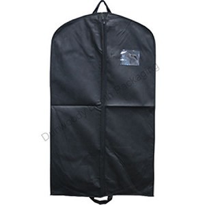 Black Fabtex Non Woven Garment Bags 24"x42"