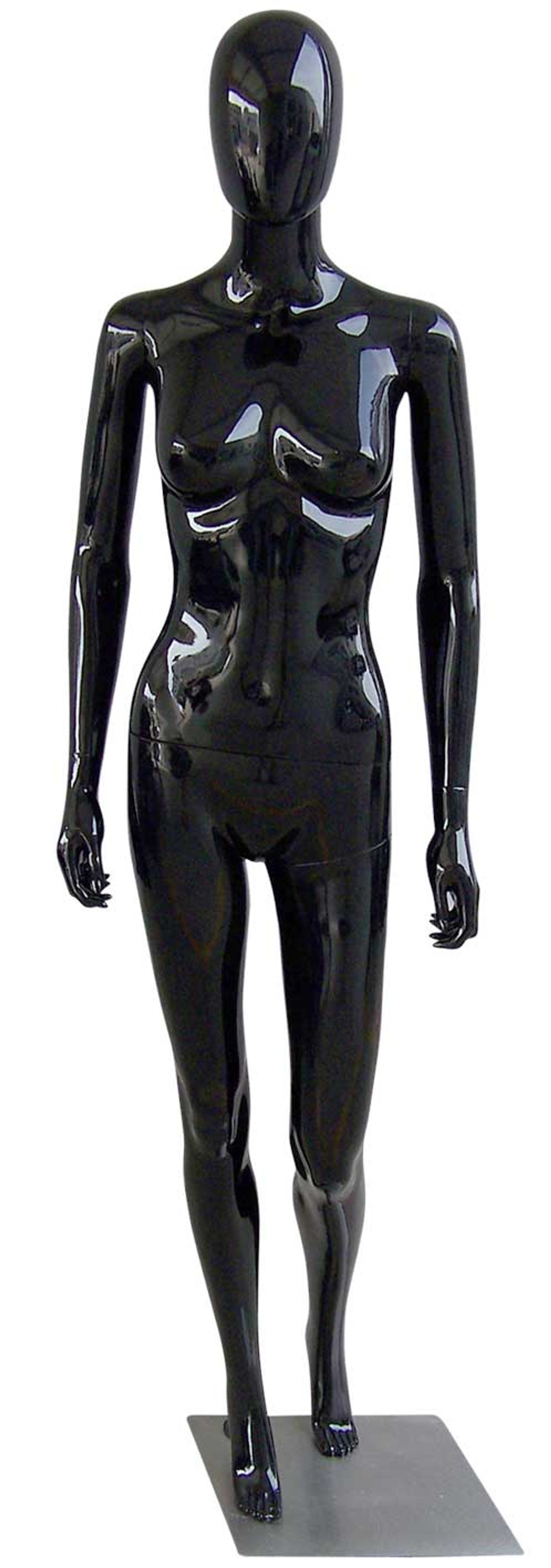 Black Glossy Female Mannequin