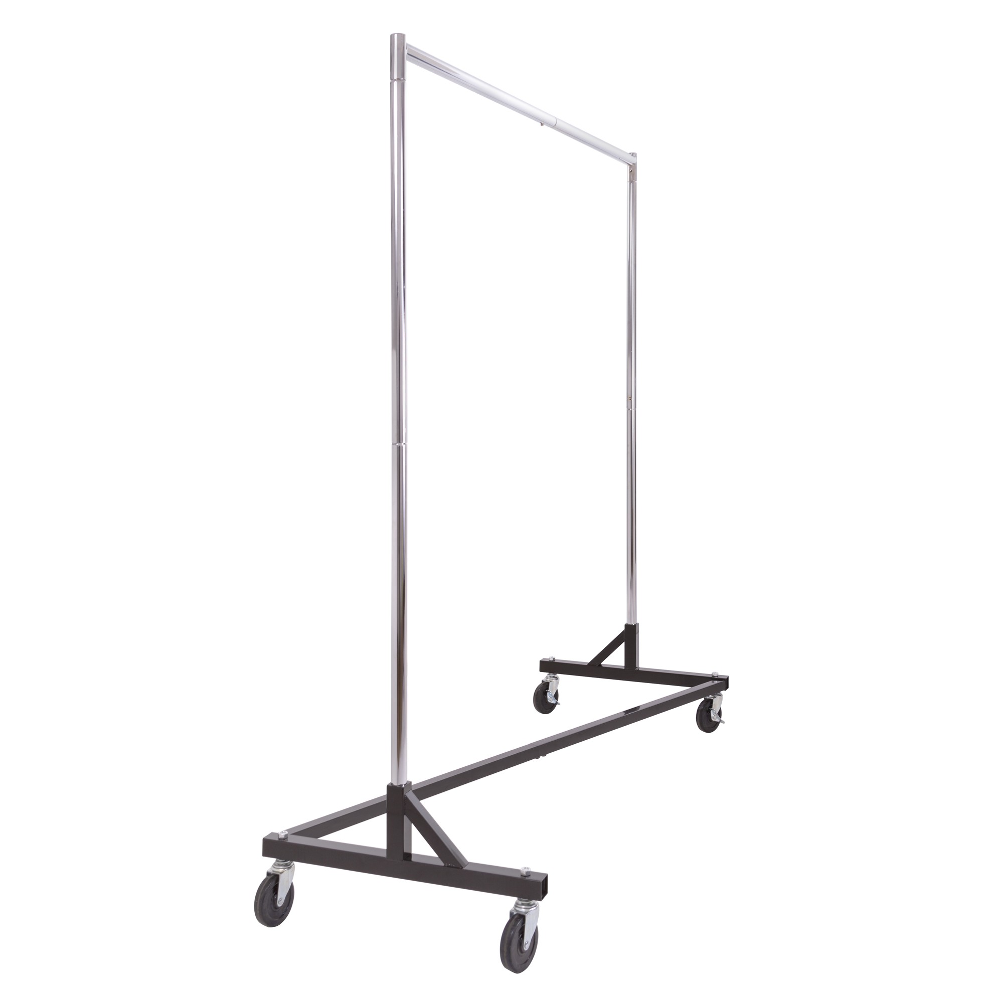 Black Base Z Rack-Heavy Duty Commercial Rolling Rack | Z Rolling Racks